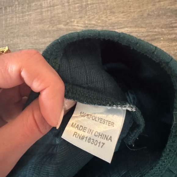 Green Waffle Knit Two-Piece Set - Picture 6 of 8